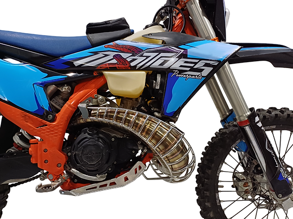 PROTECTOR DE BUFANDA TIPO JAULA PARA ESCAPE DE MOTOES - KTM-HSQ-GG 2023-26 TBI