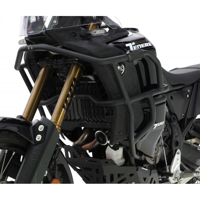 Defensas laterales y de motor trail aluminio negro texturado CROSSPRO Yamaha XTZ 700 TÉNÉRÉ World Raid 22-24