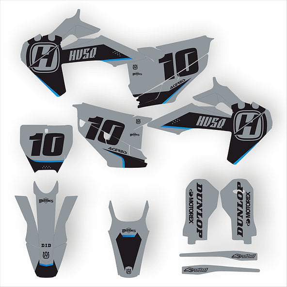 KIT DE ADHESIVOS PARA HUSQVARNA TE - FE 2020 - 2023