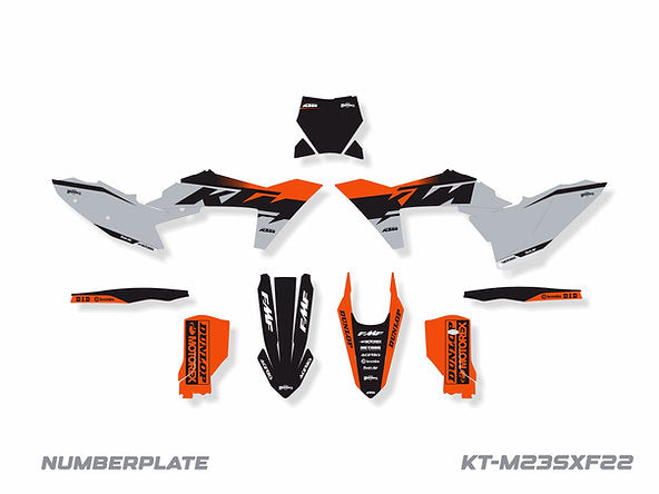 KIT DE ADHESIVOS PARA KTM EXC-XCW/F 2024 / SX-XC 2023-2024