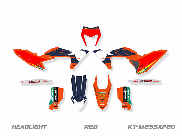 KIT DE ADHESIVOS PARA KTM EXC-XCW/F 2024 / SX-XC 2023-2024