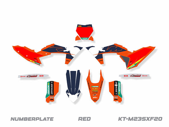 KIT DE ADHESIVOS PARA KTM EXC-XCW/F 2024 / SX-XC 2023-2024