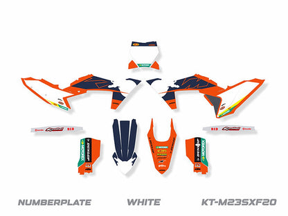 KIT DE ADHESIVOS PARA KTM EXC-XCW/F 2024 / SX-XC 2023-2024