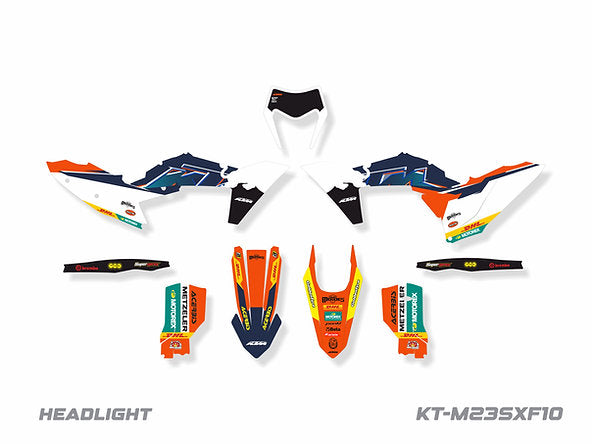 KIT DE ADHESIVOS PARA KTM EXC-XCW/F 2024 / SX-XC 2023-2024