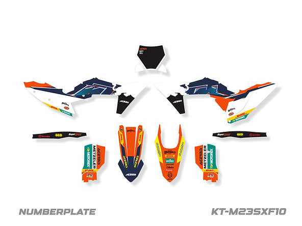 KIT DE ADHESIVOS PARA KTM EXC-XCW/F 2024 / SX-XC 2023-2024