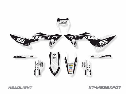 KIT DE ADHESIVOS PARA KTM EXC-XCW/F 2024 / SX-XC 2023-2024