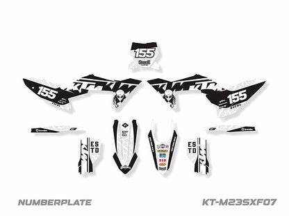 KIT DE ADHESIVOS PARA KTM EXC-XCW/F 2024 / SX-XC 2023-2024