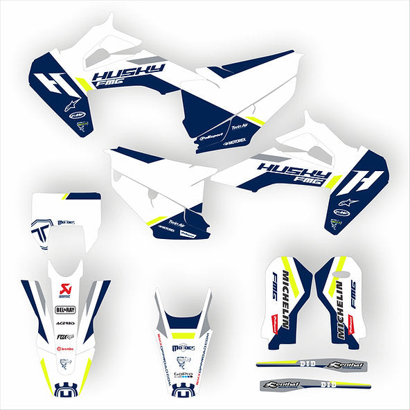 KIT DE ADHESIVOS PARA HUSQVARNA TE - FE 2020 - 2023