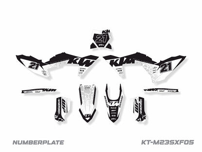 KIT DE ADHESIVOS PARA KTM EXC-XCW/F 2024 / SX-XC 2023-2024