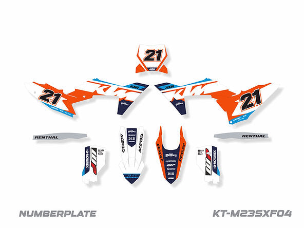 KIT DE ADHESIVOS PARA KTM EXC-XCW/F 2024 / SX-XC 2023-2024