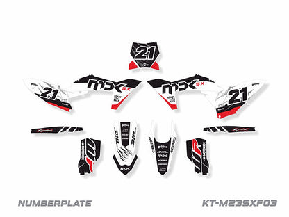 KIT DE ADHESIVOS PARA KTM EXC-XCW/F 2024 / SX-XC 2023-2024