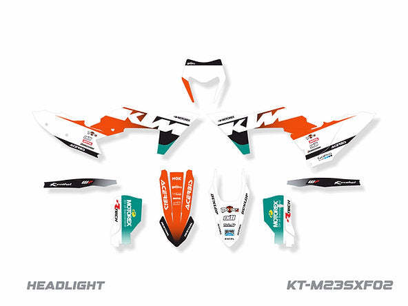 KIT DE ADHESIVOS PARA KTM EXC-XCW/F 2024 / SX-XC 2023-2024