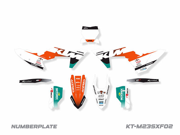 KIT DE ADHESIVOS PARA KTM EXC-XCW/F 2024 / SX-XC 2023-2024