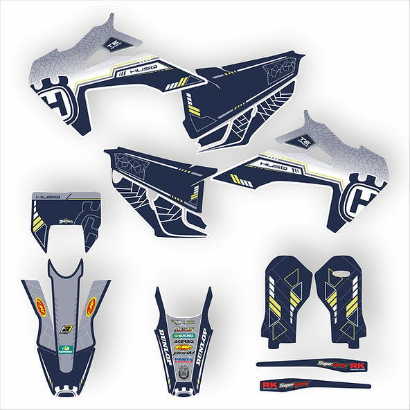 KIT DE ADHESIVOS PARA HUSQVARNA TE - FE 2020 - 2023