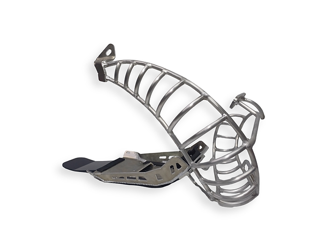 Ultra ligero 1 KG Protector bufanda/escape tipo jaula KTM/HQV/GG 2T TBI 2023-2026