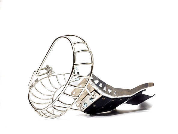 Protector de bufanda tipo jaula para escape RIEJU 250 / 300 2T (2025–2026)