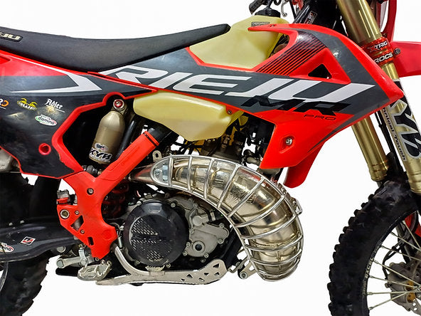 Protector de bufanda tipo jaula para escape RIEJU 250 / 300 2T (2025–2026)