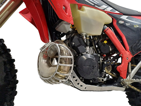 Protector de bufanda tipo jaula para escape RIEJU 250 / 300 2T (2025–2026)