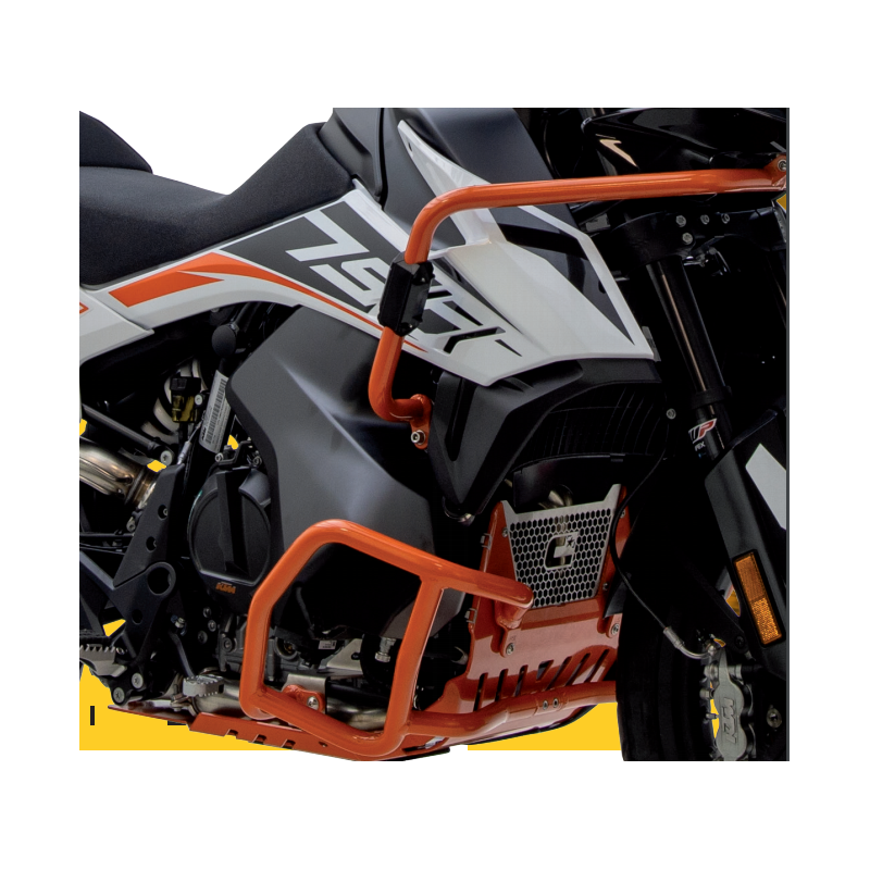 Protector de carter trail aluminio naranja CROSSPRO HUSQVARNA Norden 901 2022 KTM 790 Adventure 19-22 Adventure 890 21-22