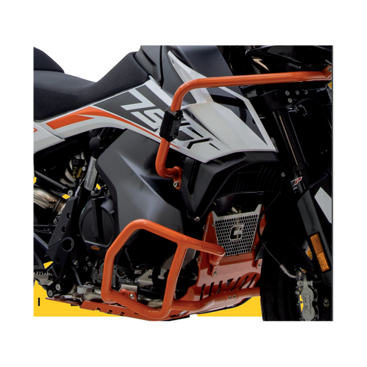 Protector de carter trail aluminio naranja CROSSPRO HUSQVARNA Norden 901 2022 KTM 790 Adventure 19-22 Adventure 890 21-22